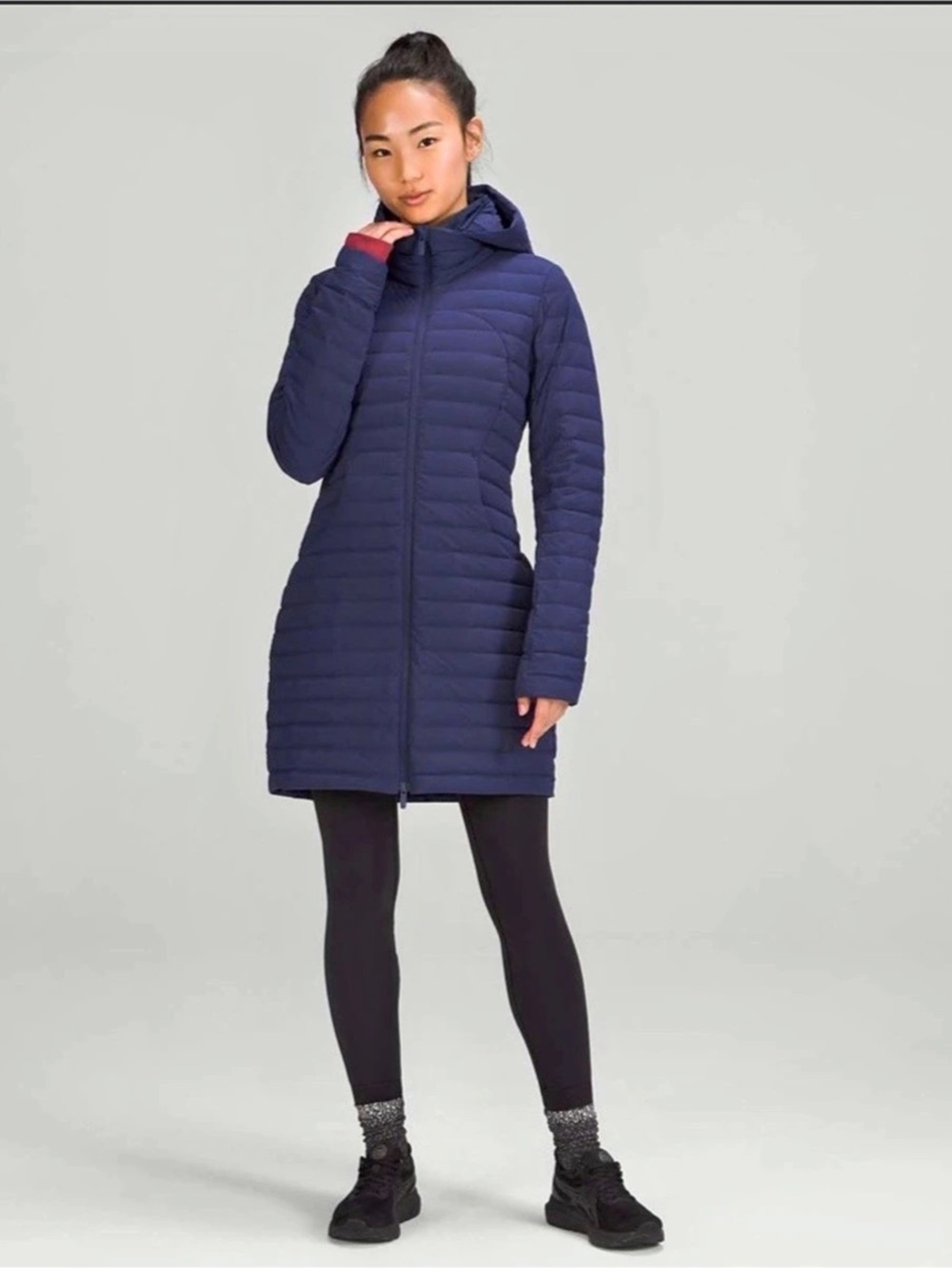 Lululemon Pack it Down Long Jacket in Night Sea 6